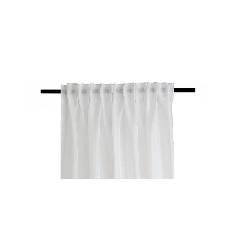 Firana z taśmą SHINY CHIC 140x270 optical white